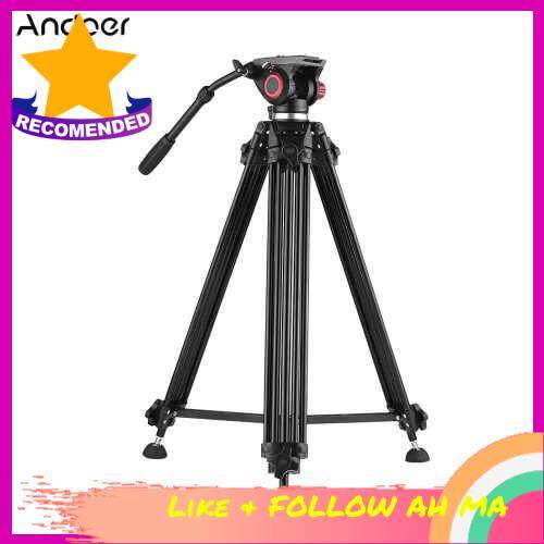 Best Selling Andoer Professional Aluminum Alloy Video Tripod (Black)