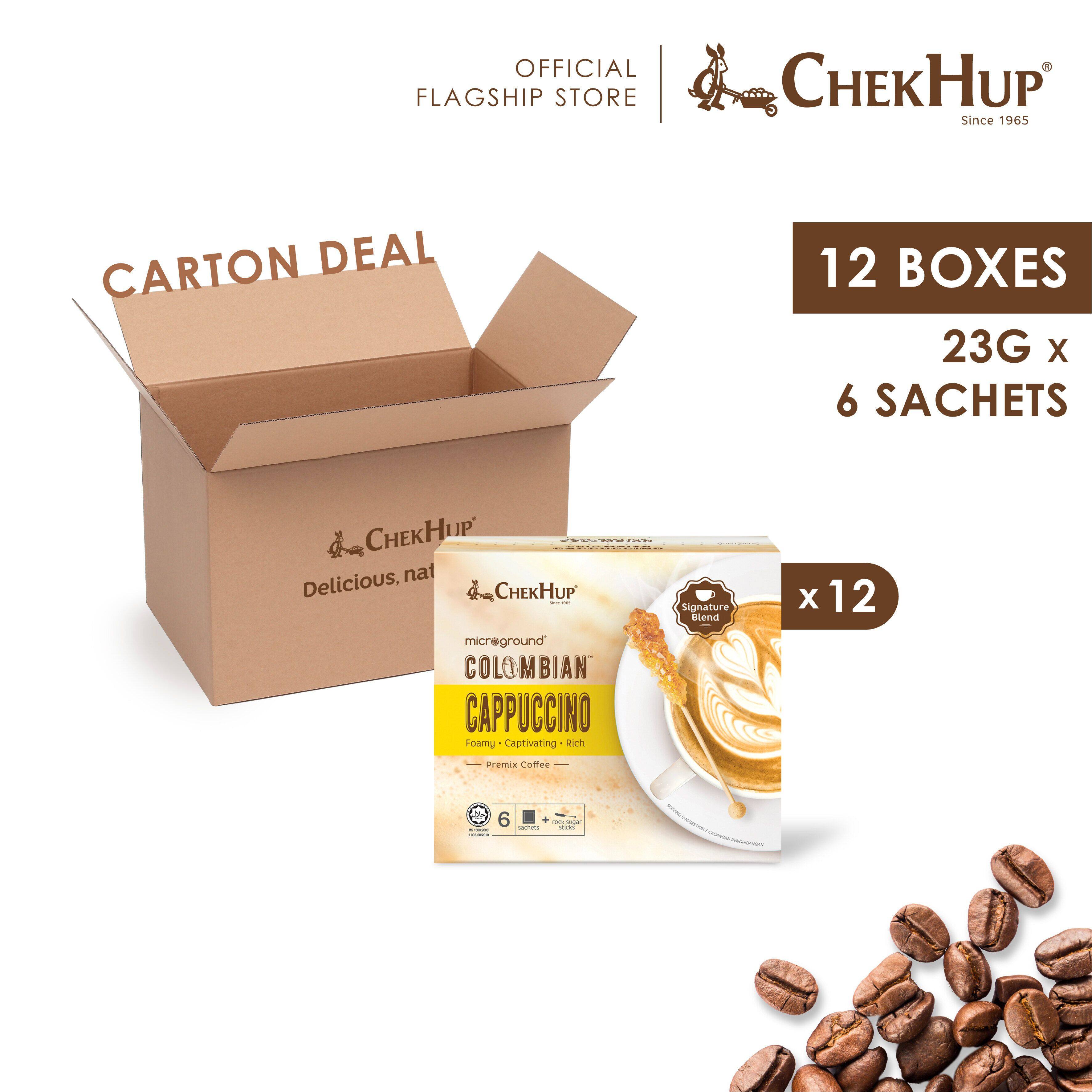 Chek Hup Microground Colombian Cappuccino (23g x 6s) [Bundle of 12]