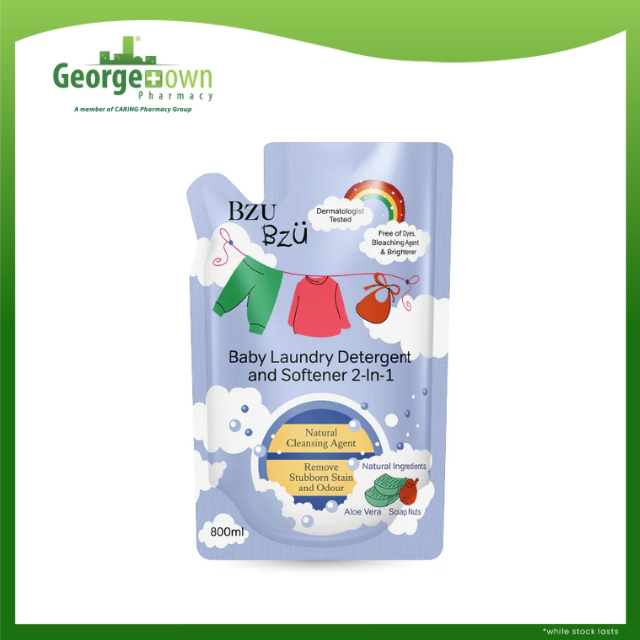 BZU BZU BABY LAUNDRY DETERGENT & SOFTENER 2IN1 800ML