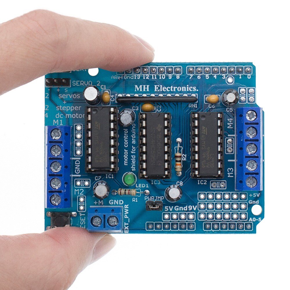 L293D Motor Drive Shield dual for arduino Duemilanove, Motor drive expansion board motor control shield