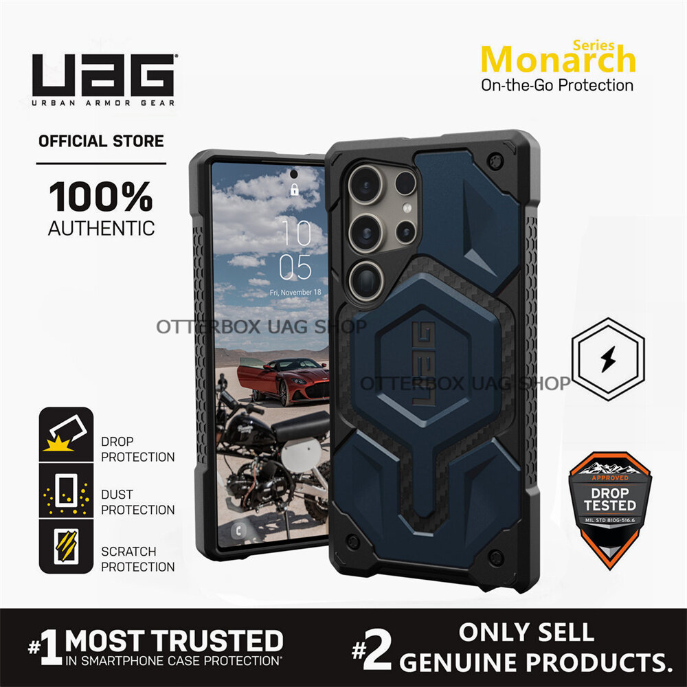 Ốp lưng UAG Monarch Pro Carbon Fiber with MagSafe Cho Samsung Galaxy S24 Ultra / Galaxy S24+ Plus / 