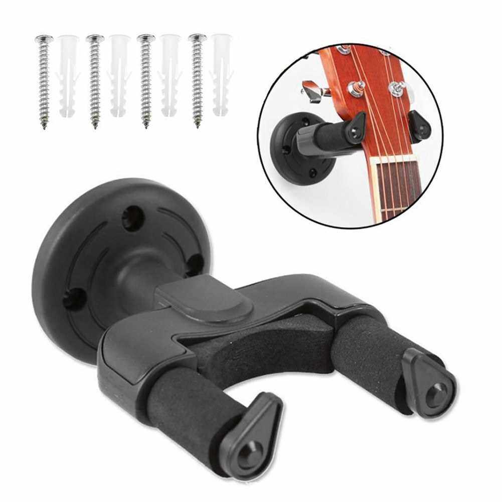 3pcs Electric Guitar Hanger Easy Install Guitars Holder Stand Wall Mount Rack for All Size Guitar Stringed Musical Instrument Accessory (Standard)
