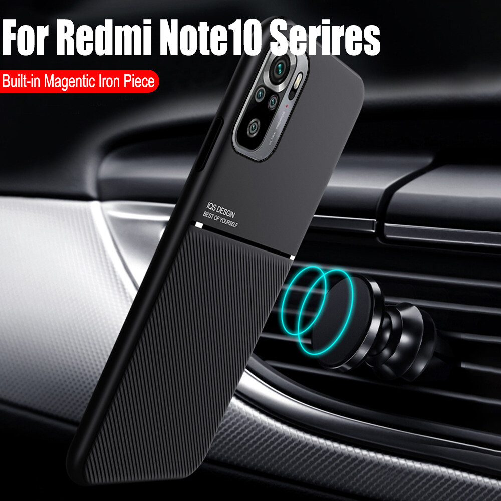 Ốp Lưng Xiaomi Redmi Note 10 Pro Bằng Silicon Mềm Dẻo PU Mờ, Ốp Lưng Sang Trọng Cho Xiaomi Redmi Note 10 Pro 10S Ốp Lưng Nam Châm Giữ Xe Hơi Ốp Lưng Ốp Lưng