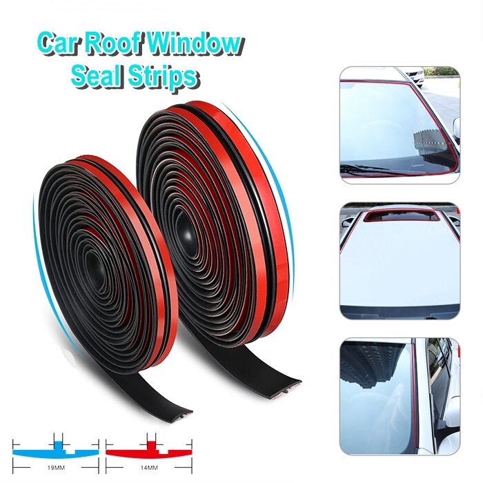 HAIRperone Car Front Rear Windshield Windscreen Sealant Rubber Sticker Sunroof Triangle Window Sealing Seal Accessories