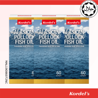 Kordels Alaskan Pollock Fish Oil AlaskOmega Omega-3 EPA 348mg DHA 116mg Omega-7 420mg Wild Alaskan Pollock