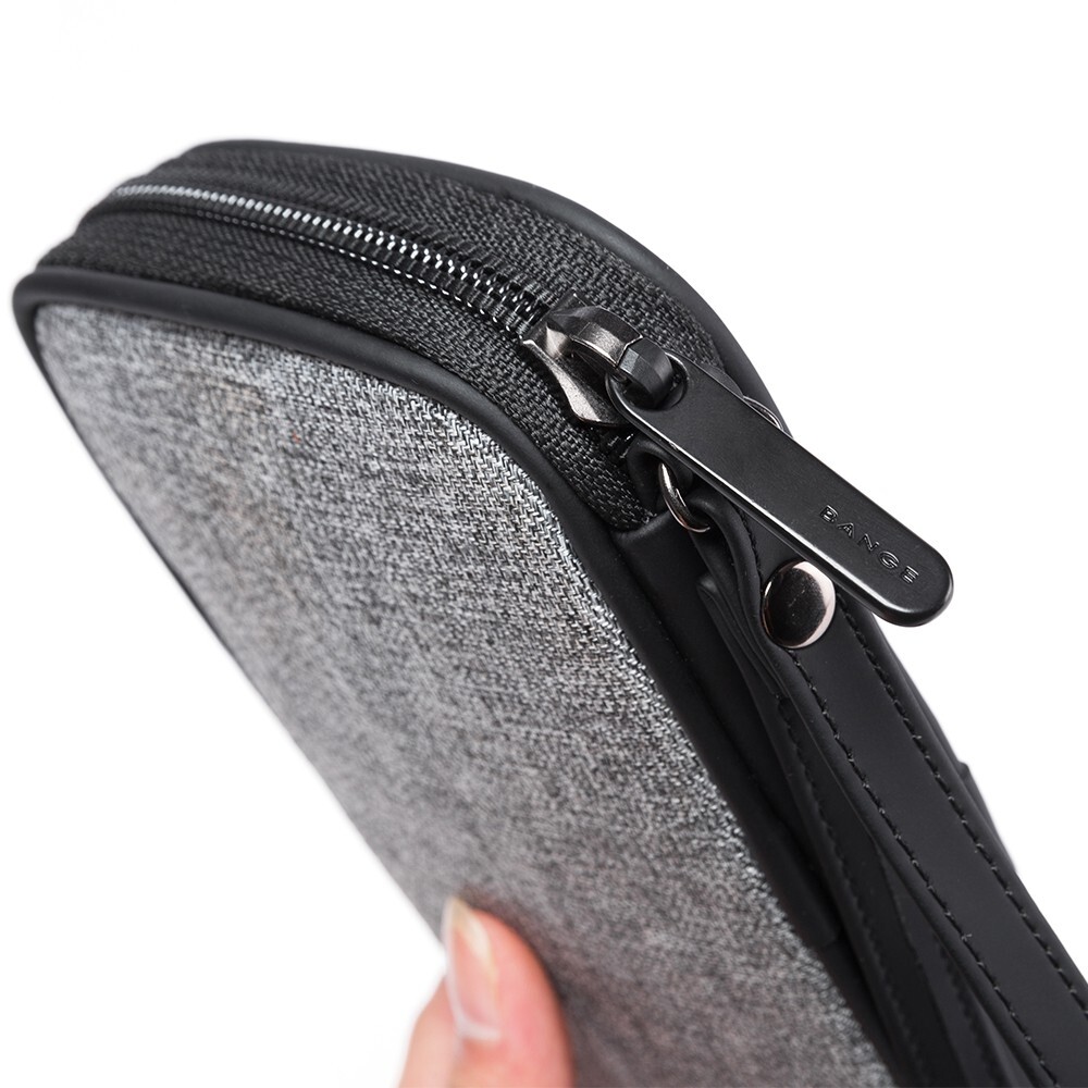 Bange Case Handphone Cash Charger Earphone Multi Purpose Outdoor Business Travel Powerbank Light Unisex Case Bag Wallet
