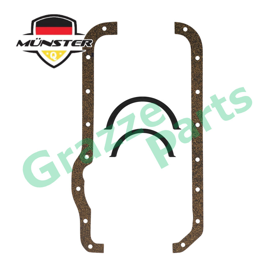 (4pc) Münster Oil Sump Pan Gasket 11132-H5025 Nissan Vanette C120 C20 C22 A15 A15S Datsun Sunny 120Y