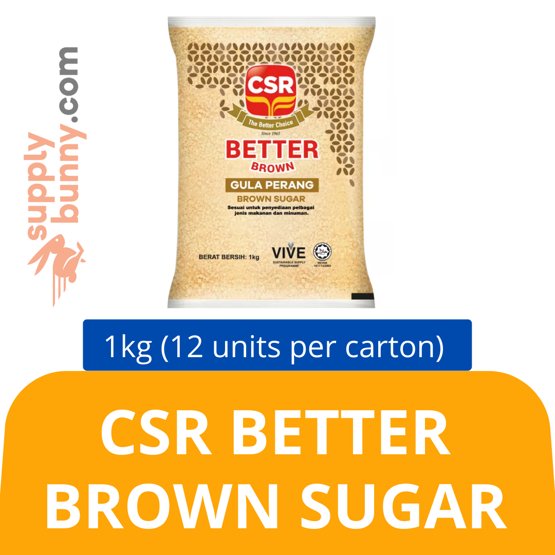 CSR Better Brown Sugar (1kg X 12 packs) (sold per carton) 低GI 黄糖 PJ Grocer Gula Rendah Glesemik