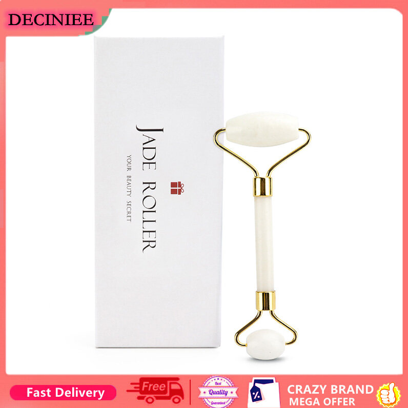 Ngọc Lăn Massager Đôi Đầu Massage Mặt Chăm Sóc Da Công Cụ Tự Nhiên Khỏe Mạnh Mặt Cơ Thể Vẻ Đẹp Khuôn Mặt Công Cụ Trực Thang Máy Khuôn Mặt Con Lăn