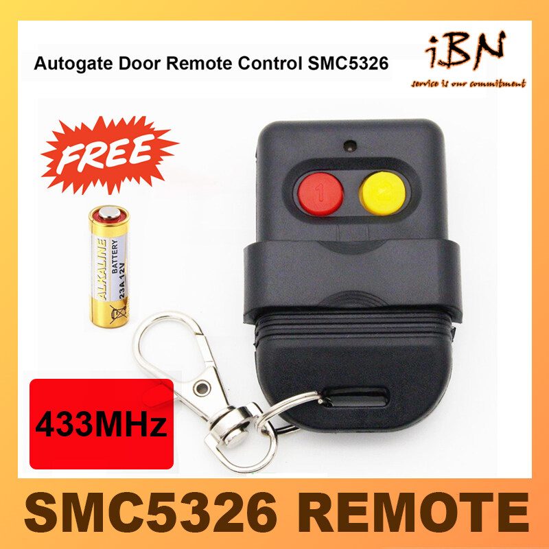 Autogate Door Remote Control SMC5326 330MHz 433MHz Auto Gate (Free Battery)