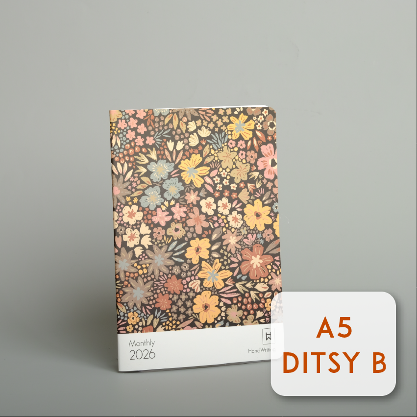 2026 Handwriting A5 / B5 Monthly Planner PNS-A5-X | PNS-B5-X (ONLINE EXCLUSIVE) FLORAL SERIES
