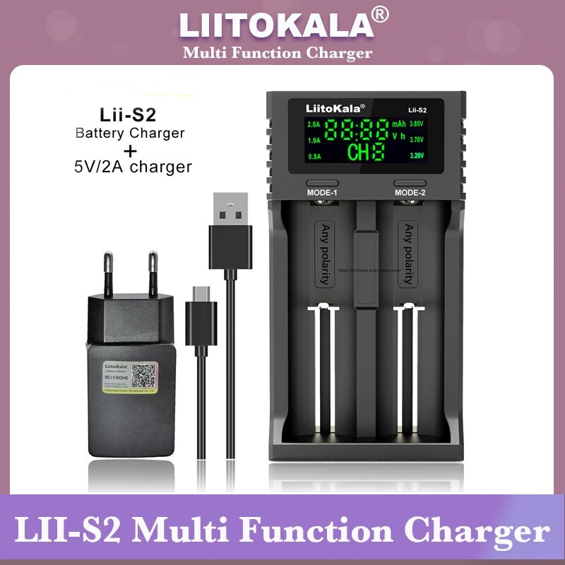 {Cửa hàng tạp hóa xiaoq} LiitoKala Lii-S2 Lii-402 Lii-202 Lii-PD4 Lii-500 3.7V 3.2V 18650 18350 1850