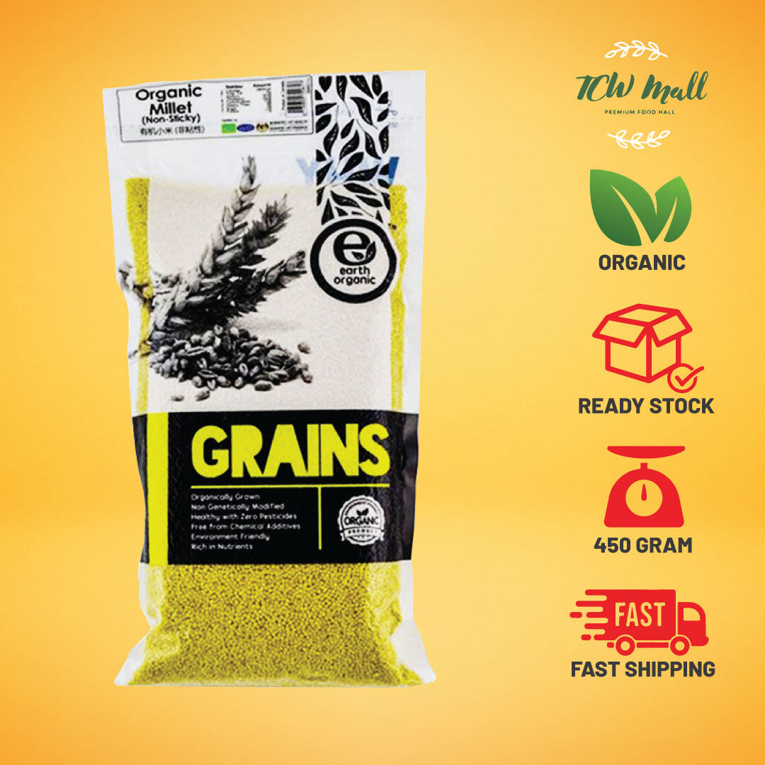 Earth Living Organic Millet (Non-Sticky) | Millet Organik (Tidak Melekit) 450G