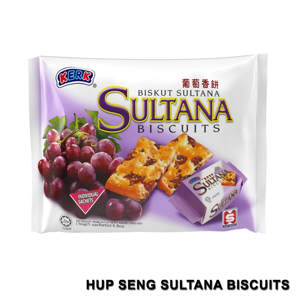 Hup Seng Sultana Biscuits 136g (Individual Sachets)