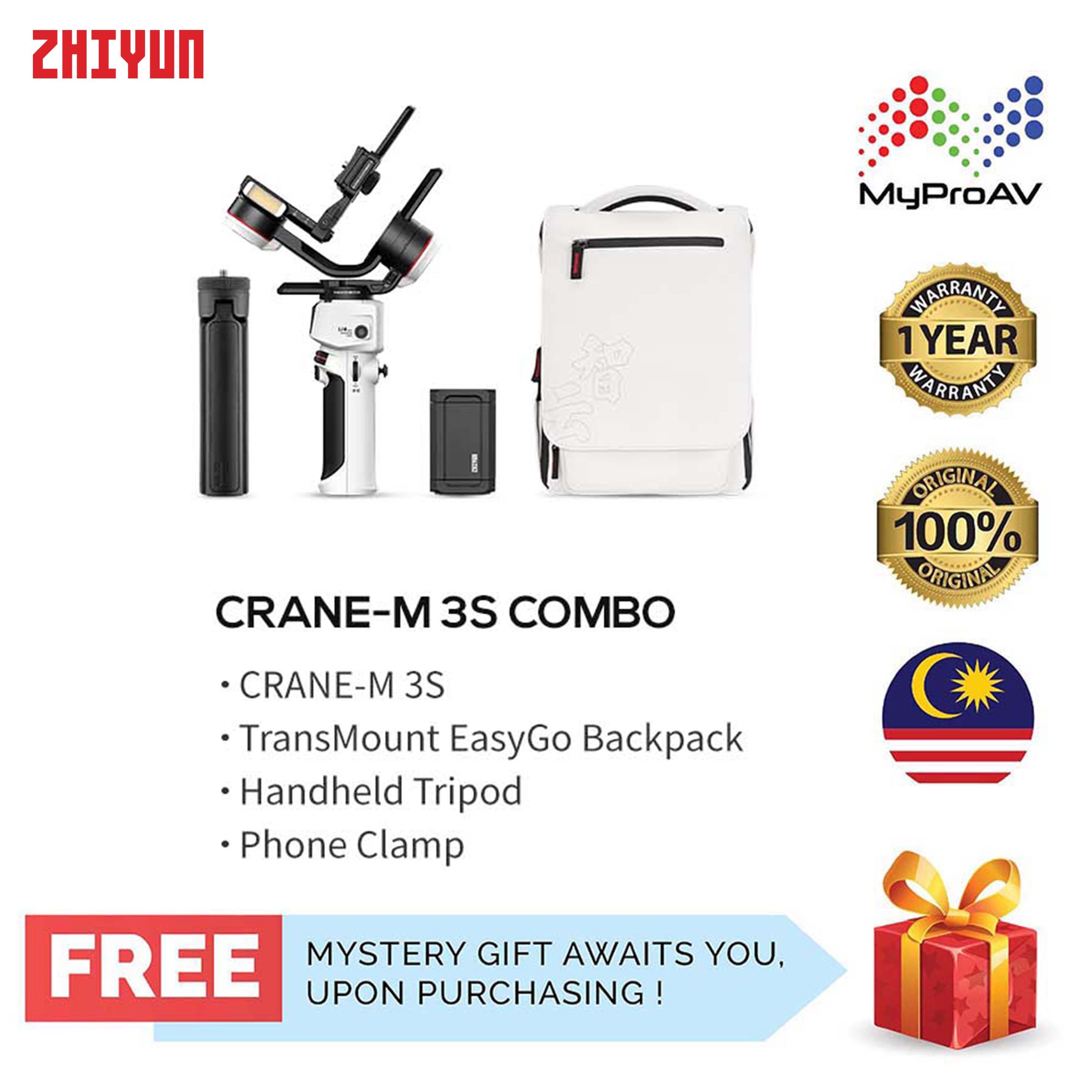 ZHIYUN Crane-M3S | Camera Gimbal | Smartphone Stabilizer | Support Camera | Videographer Equipment | 2023 Gimbal
