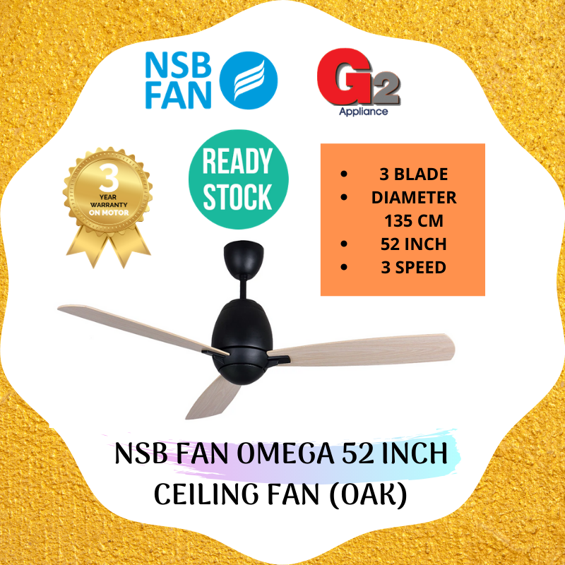 NSB FAN OMEGA 52 INCH CEILING FAN