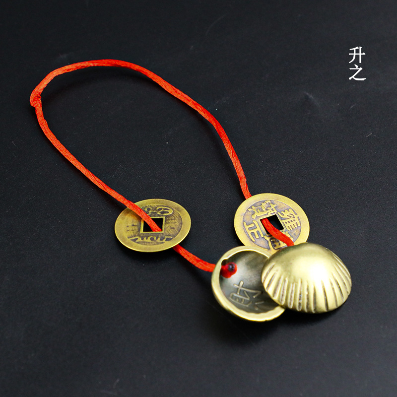【Ready Stock】Shell Holy Grail Jiaobai Cup Hanging Joint Holy Hexagram Flat Alloy Thickened Holy Grail Pair Holy Grail Office Toys