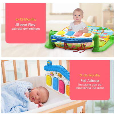 iBaby: 2 in 1 Baby Kick & Play Piano Gym Mat