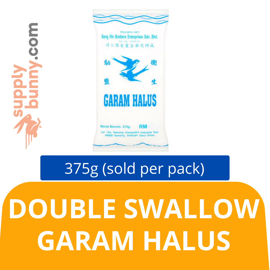 Double Swallow Garam Halus 375g (sold per pack) 幼盐 PJ Grocer Garam Halus