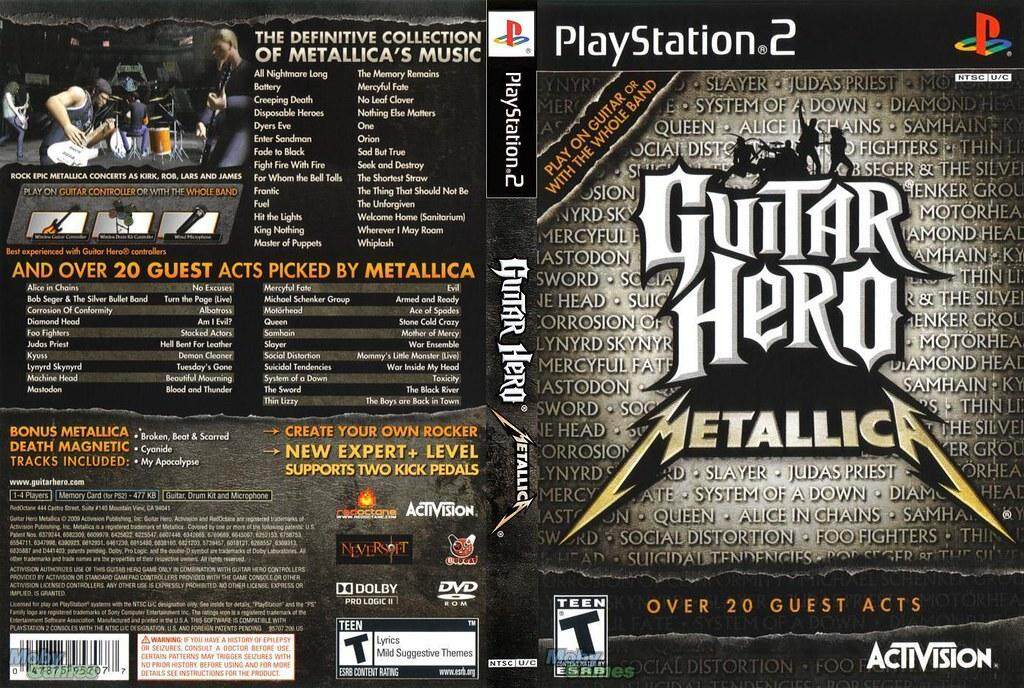 guitar hero metallica ps2