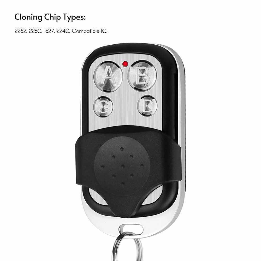 BEST SELLER 418MHz Copy Remote Controller Metal Clone Remotes 4 Buttons Cloning Key Fob Garage Duplicator Remote Control Key Fob with Cover Protection (Type 2)