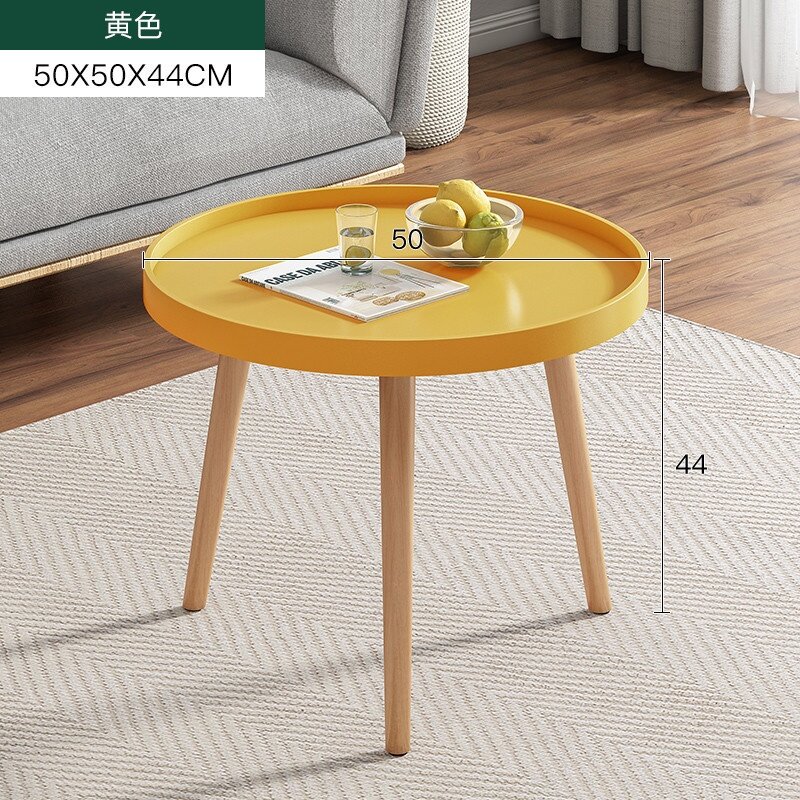 ROAM Round Tray Designed Coffee Table Side Table Nordic Modern Style Multiple Size Meja Kopi End Table White Yellow Bedside Table Color