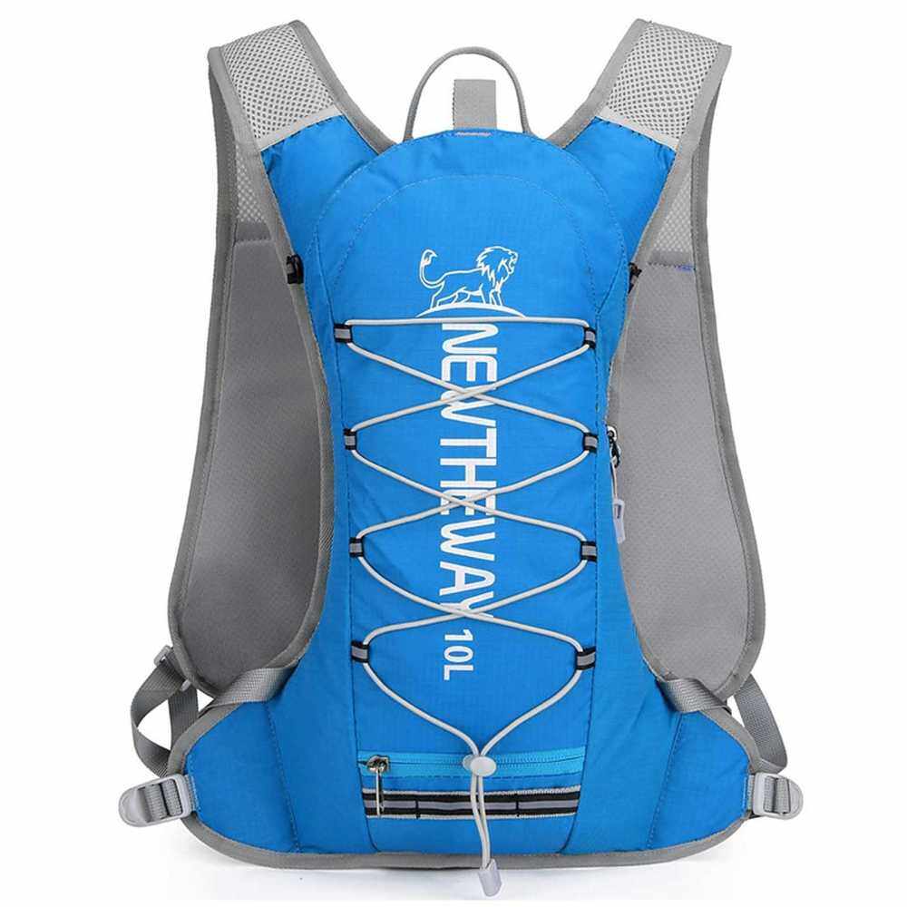 10L Insulated Hydration Backpack Vest Pack Cooler Bag for Running Cycling Camping Hiking Marathon (Blue)