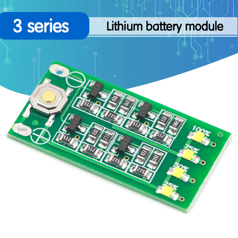 3 s 11.1v 12v 12.6v mô-đun đèn chỉ báo dung lượng pin lithium lipo lithium ion điện cấp bảng trưng bày 3 series 9-26v