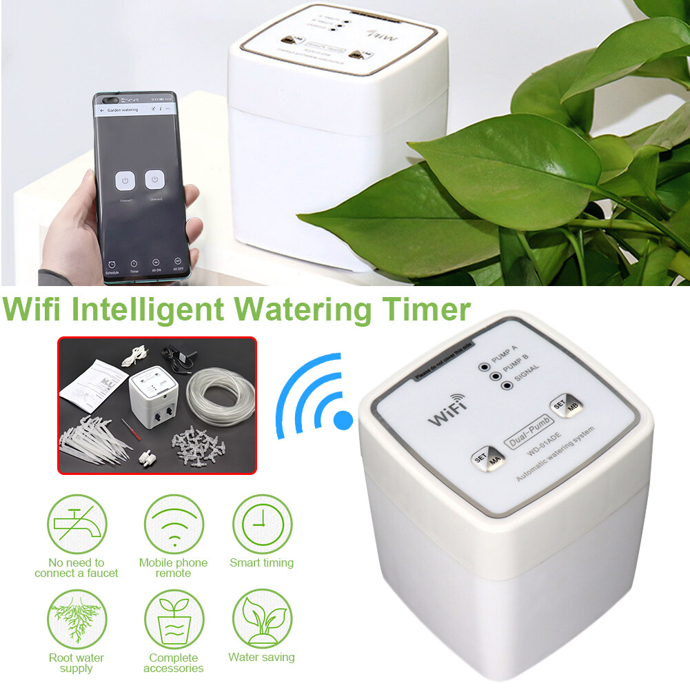 Smart Watering System Automatic Garden Flower Watering Controller Lazmin Electronic Wi-Fi Remote Control Irrigation Timer
