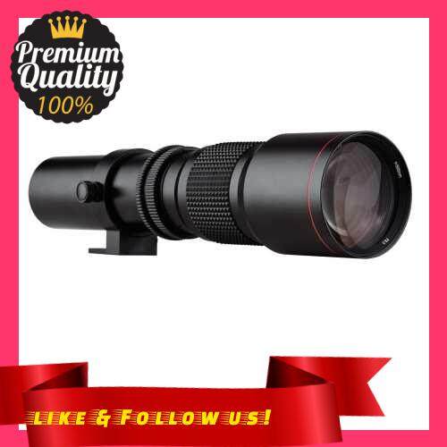 People\'s Choice Andoer Camera Super Telephoto Lens 500mm F/8.0-32 Manual Zoom Multi-Coated T-Mount Camera Lens with 1/4 Inch Thread Replacement for Canon Nikon Sony Fujifilm Olympus DSLR Cameras (Standard)