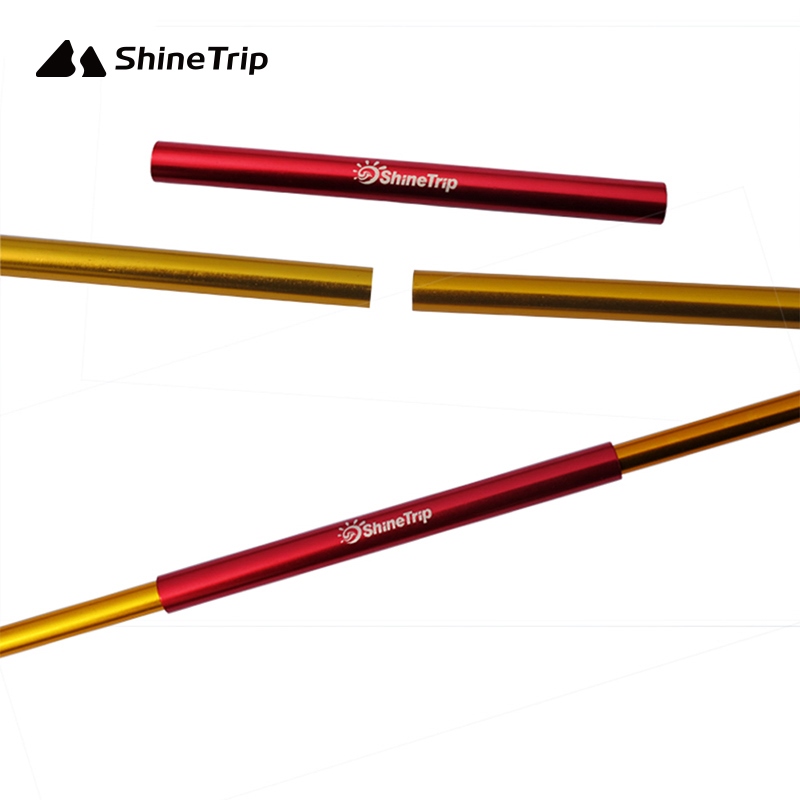 #Europe and America# 5PC Aluminum Alloy Tent Pole Repair Tube Single Rod Mending Pipe Suitable Below 8.5mm Accessories