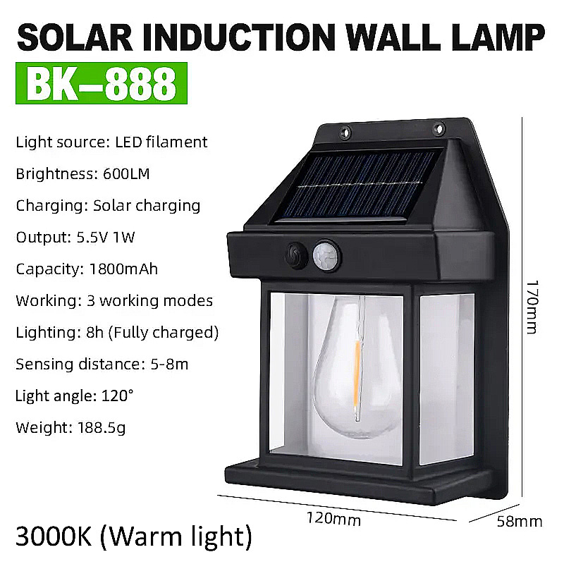 Skyblue Solar LED Light Outdoor Lighting Waterproof Sensor Lamp With Lampu Automatik Rumah Wall Spotlight Garden Strip S