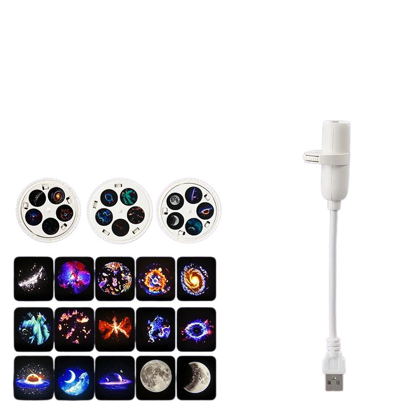 Deep Sea Projection Lamp Creative Rotating Starry Night Light Galaxy Projector RGB Lighting Home Decoration Lamp
