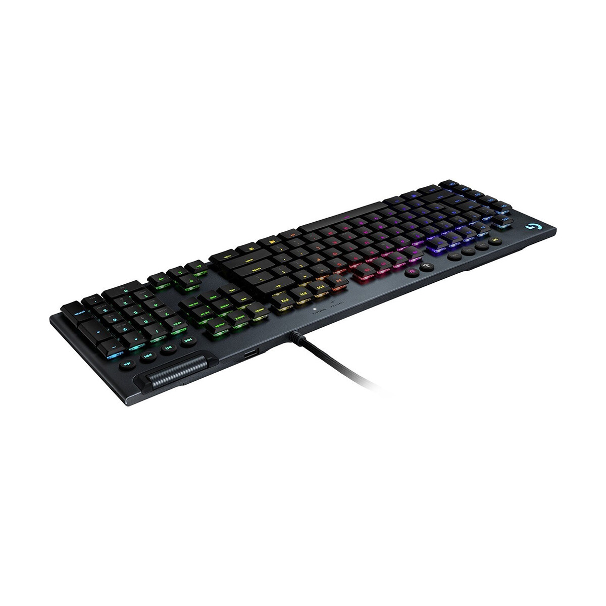 Logitech G813 Lightsync RGB Mechanical Gaming Keyboard (Tactile / Linear / Clicky) Ultra Thin, Logitech G HUB