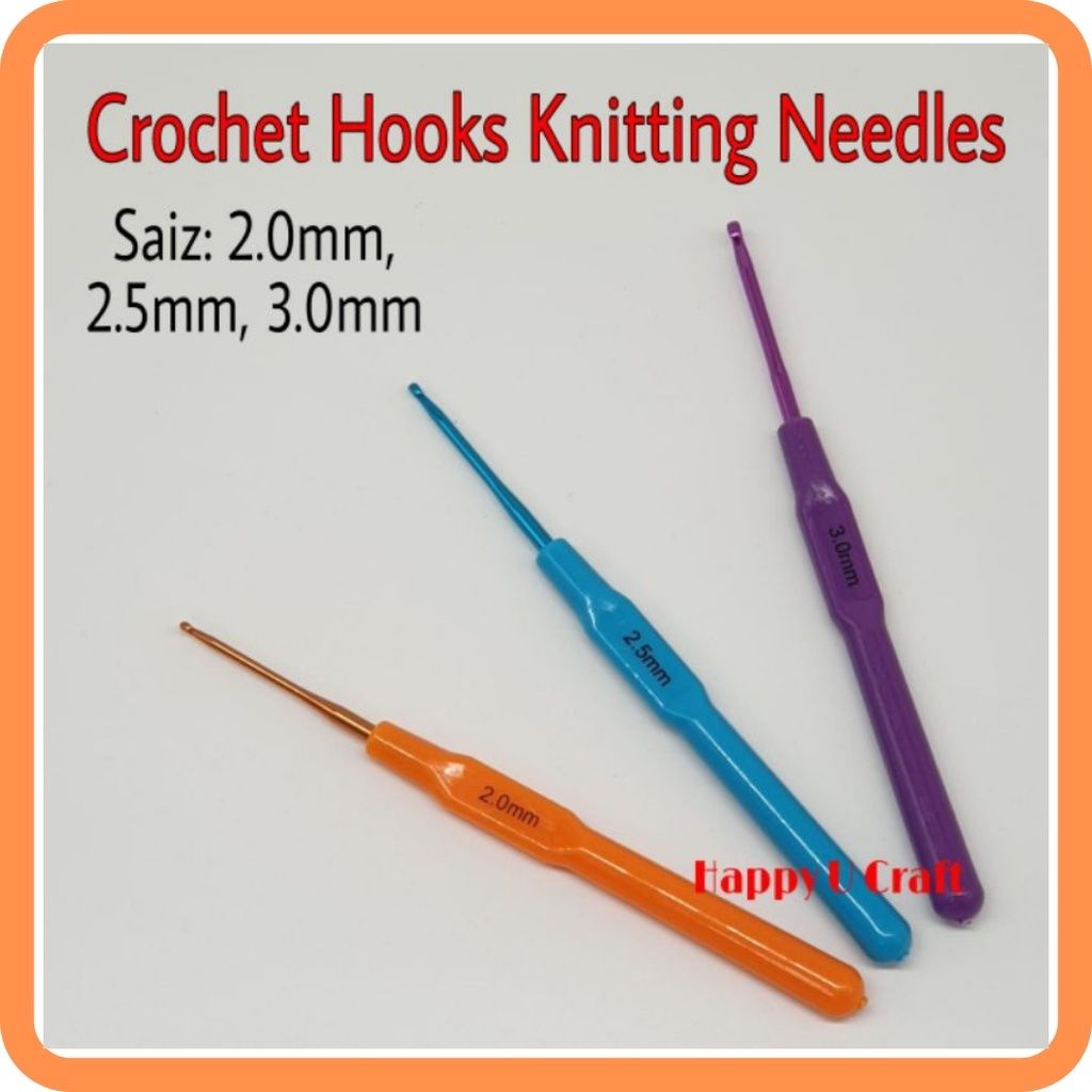 By pcs***Colorful Crochet Hooks Knitting Needles/ Jarum Kait
