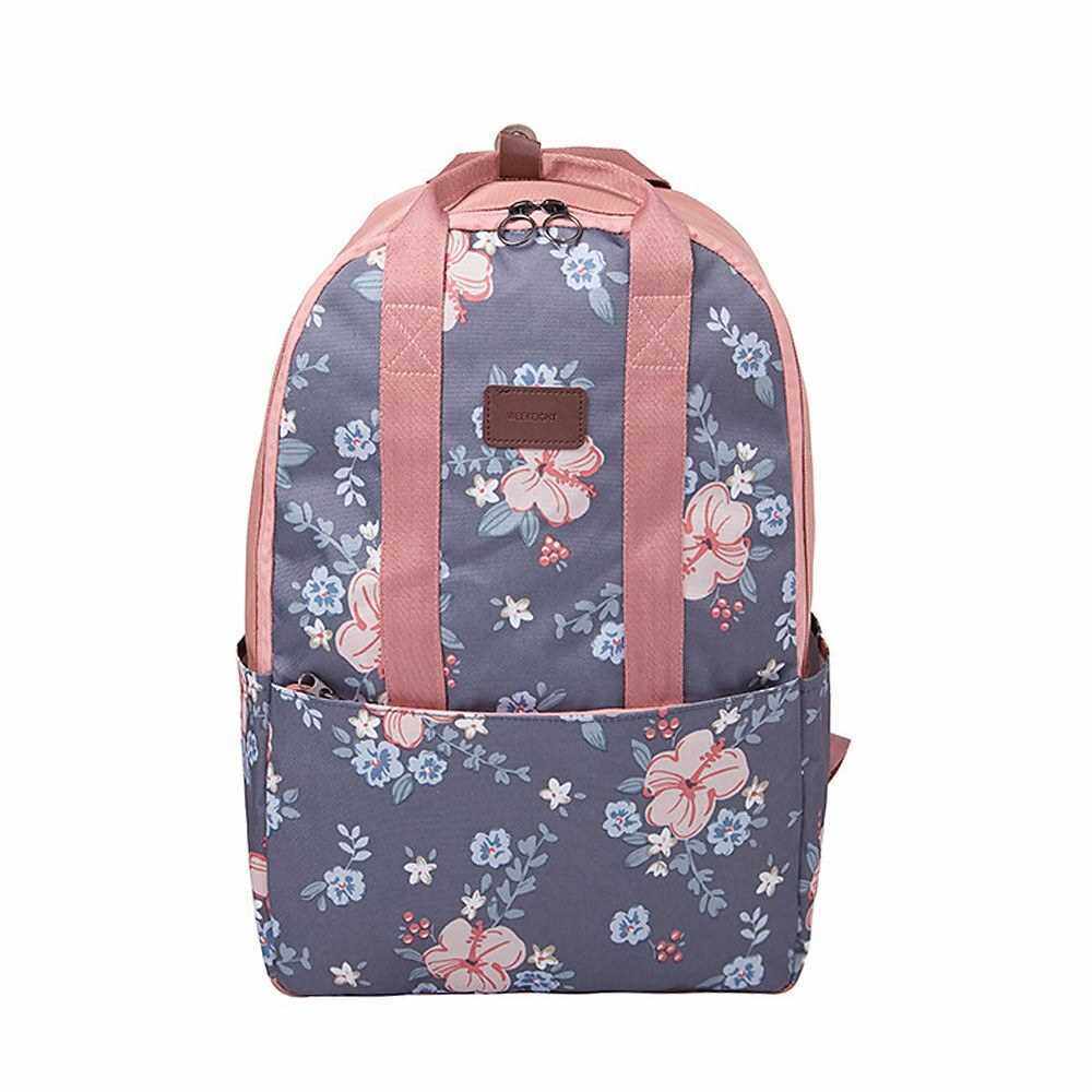 Lightweight Fashion Leisure Print Backpack (Dark Grey)
