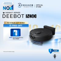 [NEW] ECOVACS DEEBOT N30 Robot Vacuum | 10000PA | ZeroTangle 2.0 Pet Hair | OZMO Mopping & Vacuum | App Control
