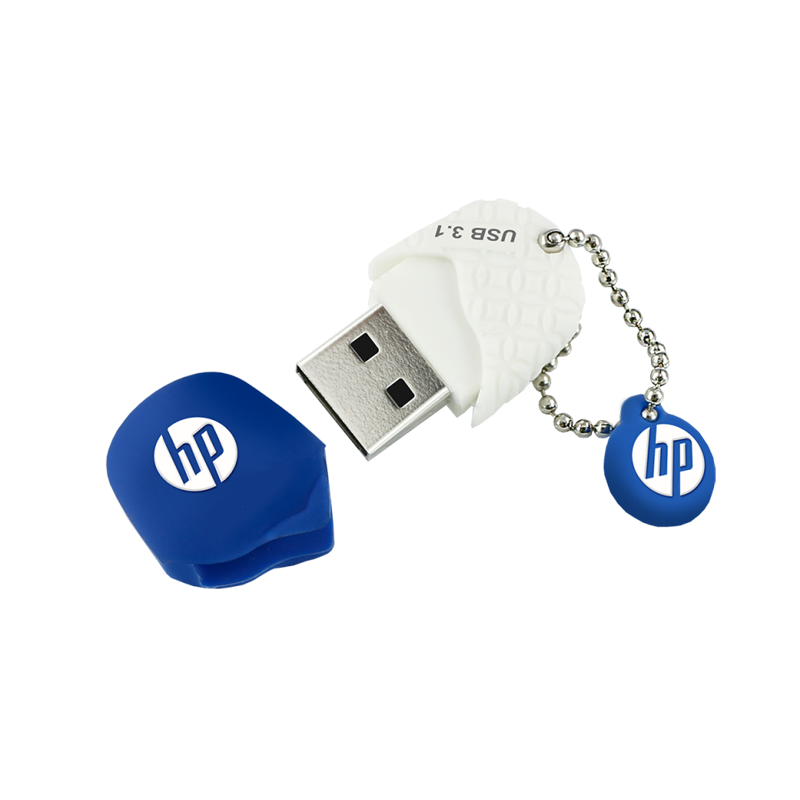 HP USB Pendrive X780W with USB 3.1 Connection, Rubber Casing, Cap Holder HP USB Pendrive X780W with USB 3.1 Connection, Rubber Casing, Cap Holder