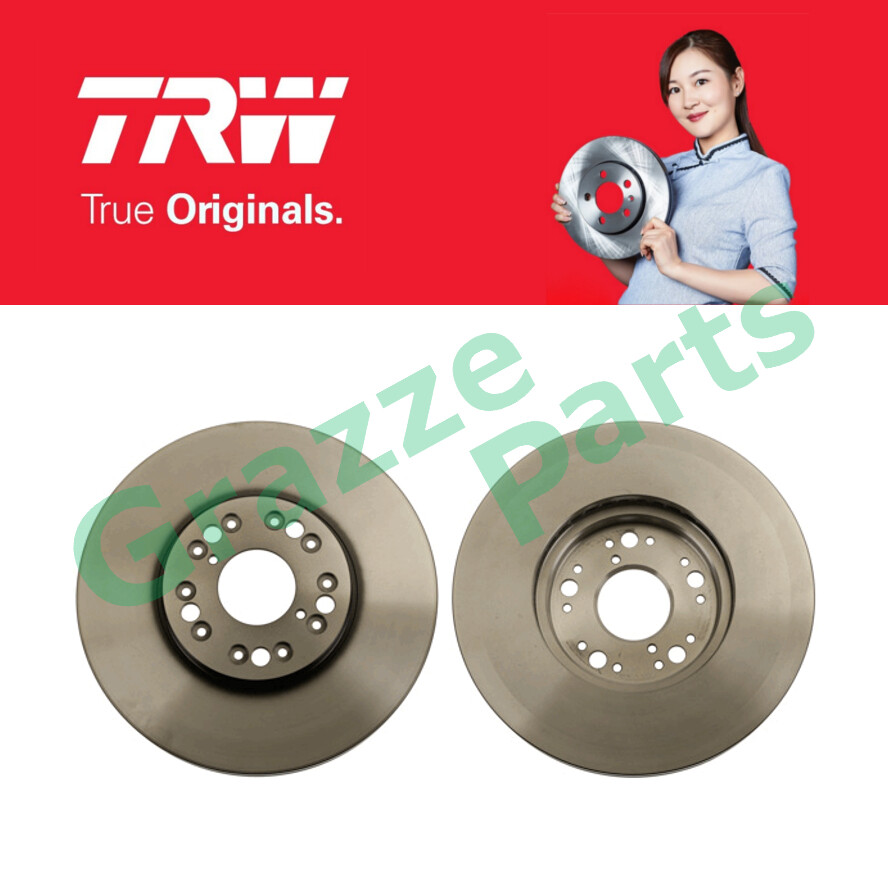 (2pc) TRW Disc Brake Rotor Front for DF4182 Lexus UZZ40 UCF10/30 JZS147 GXE10 5 Holes (296mm)