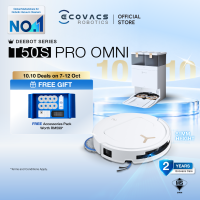 [2026 NEW] ECOVACS DEEBOT T50S Pro Omni Robot Vacuum | 25000 PA | ZeroTangle™ 3.0 &  TruEdge™ 2.0 Edge Cleaning | 75°C Hot Water Wash & Hot Air Drying