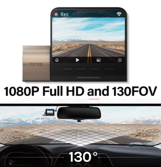 [IX] Global version 70mai Dash Cam Lite version 1080P 130FOV Night Vision 24H Parking Monitor Advanced (English)