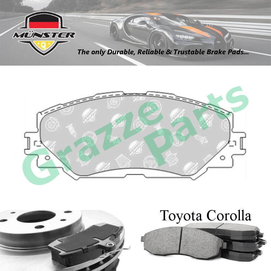 Münster Disc Brake Pad Front for Toyota Corolla (10th Gen) E150 1.3 2007-2013 1NR-FE2w