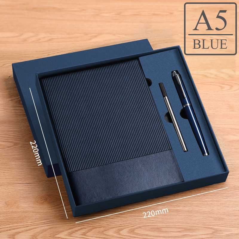 Custom Name Premium A5 Diary Journal Notebook Buku Nota Gift Set with Box and Pen (Free Name Engraving)