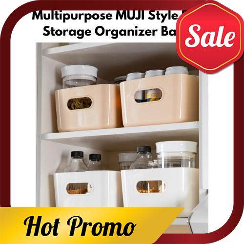 [ Local Ready Stocks ] Medium Size Multipurpose Storage Organizer Portable Basket ( With Cover )