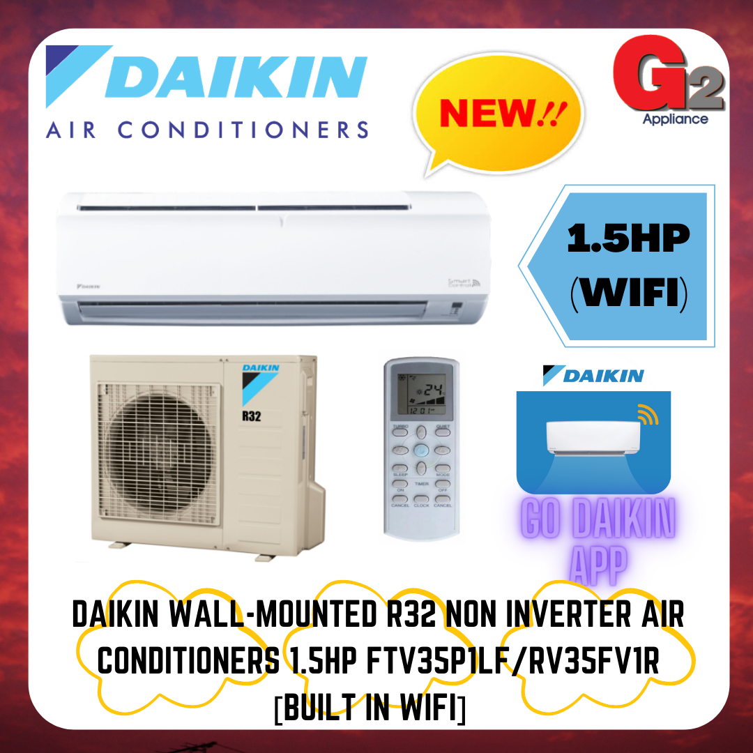 DAIKIN R32 NON INVERTER AIR CONDITIONERS 1.5HP FTV35P1LF/RV35FV1R
