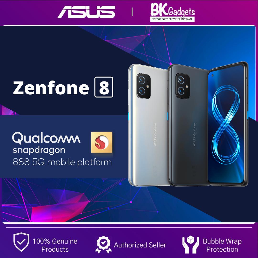ASUS ZENFONE 8 [8GB + 128GB] - Snapdragon 888 | 5.92\'+String.fromCharCode(34)+\' 120Hz AMOLED Display |Wide-Angle Canera