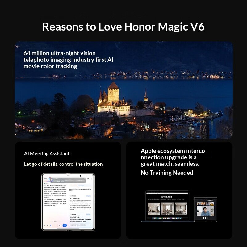 HONOR Magic V6 5G Foldable 5G Smartphones| Snapdragon 8