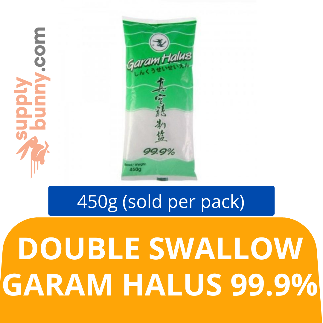 Double Swallow Garam Halus 99.9% 450g (sold per pack) 真空精制盐 PJ Grocer Garam halus 99.9%