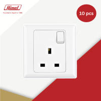 1 Box (10pcs) - HIMEL Advance Series 13A 1 Gang Switched Socket