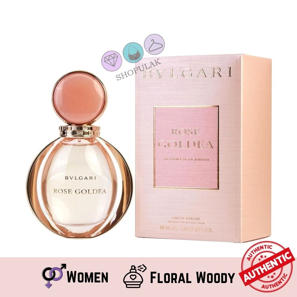 Perfume Bvlgari Rose Goldea The Essence Of the Jeweller EDP 90ml for Women / Her- Minyak Wangi Perempuan